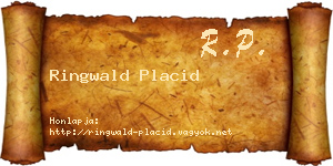 Ringwald Placid névjegykártya